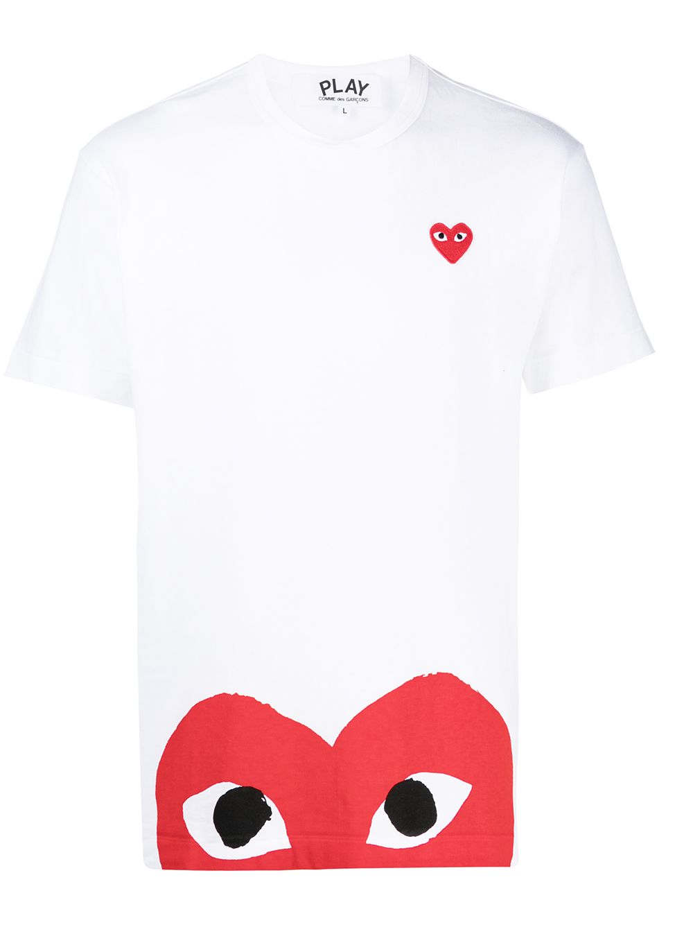 White heart eyes T-shirt - men